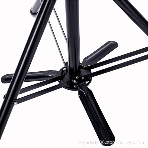 Tripod Wig Head Stand for Canvas Block Head salon barber Adjustable Tripod Wig display Stand holder With Travel Bag